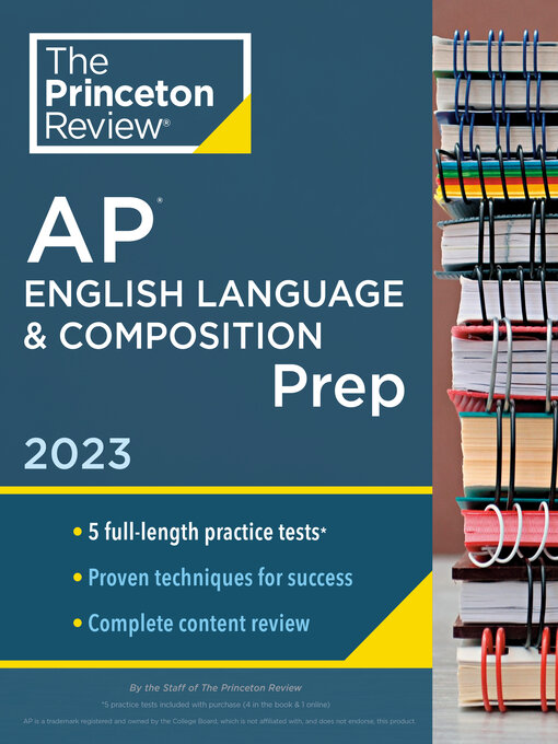 Title details for Princeton Review AP English Language & Composition Prep, 2023 by The Princeton Review - Available